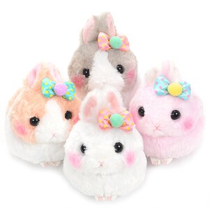 Usa Dama-chan Pompom Ribbon Rabbit Plush Collection (Standard) Set of 4