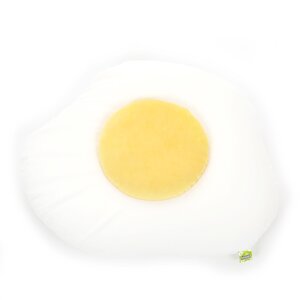 Powder Beads Sunny Side Up Egg Jumbo Plush Yellow