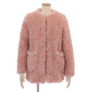 LIZ LISA Fur Coat Pink