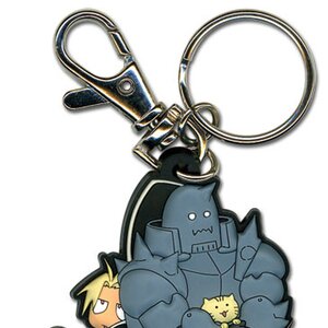 Fullmetal Alchemist: Brotherhood Elric Brothers & Kitten PVC Keychain