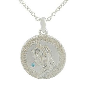Hatsune Miku 10th Anniversary Rhodium Coin Pendant 45 cm