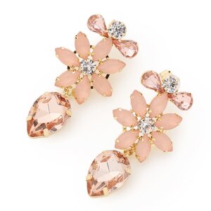 LIZ LISA Flower Bijou Earrings Pink