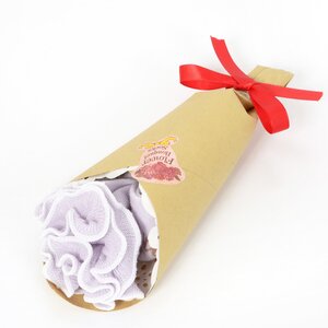 Flower Bouquet Socks Violet x White