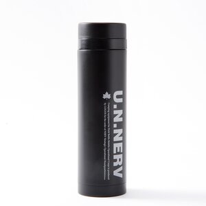 Evangelion & Logos Eco My Slim Bottle: Matte U.N. NERV Black