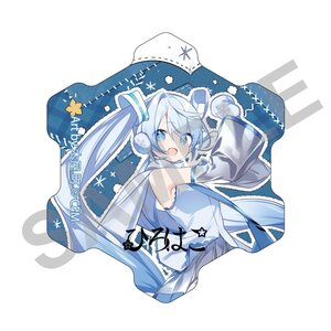 Snow Miku x Hirohako Snowflake Acrylic Magnet Hakodate Art by Kiya Machi