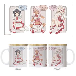Fate/Kaleid Liner Prisma Illya: Licht - The Nameless Girl Waitress Costume Illya & Miyu & Chloe Full Color Mug w/ Lid