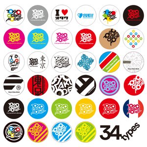 Tokyo Otaku Mode Original Tin Badge Complete Set