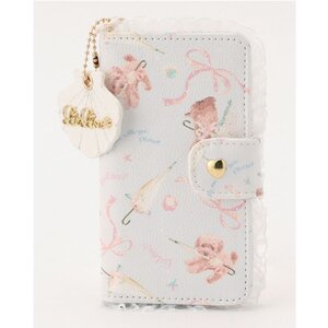 LIZ LISA Poodle Pattern iPhone Cover White