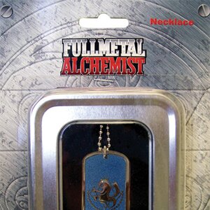 Fullmetal Alchemist: State Military Insignia Blue Dog Tag Necklace