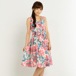 LIZ LISA Large Flower Pattern Dress White