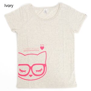 Megane Pooh-chan T-Shirt Ivory S