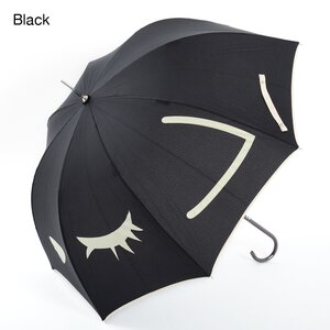 Pooh-chan Face Umbrella (Rain/UV Protective) Black