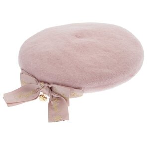 LIZ LISA Embroidered Ribbon Beret Pink