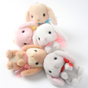 Pote Usa Loppy Onedari Rabbit Plush Collection (Ball Chain) Complete Set + Mini Plushie