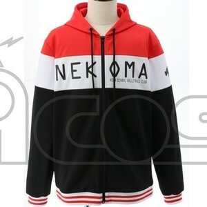 Haikyu!! Karasuno VS Shiratorizawa Nekoma Zip Hoodie M