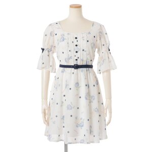 LIZ LISA Dot Rose Dress White