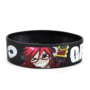 Black Butler Grell PVC Wristband