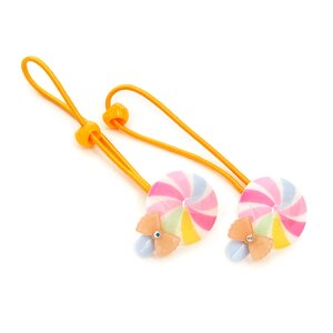 Rainbow Lollipop Hair Tie Set Orange
