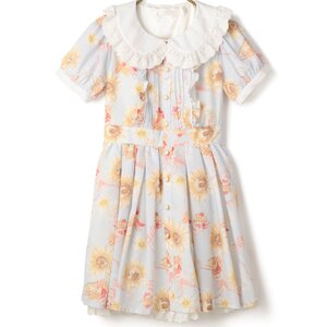 LIZ LISA Sunflower & Parfait Dress Blue