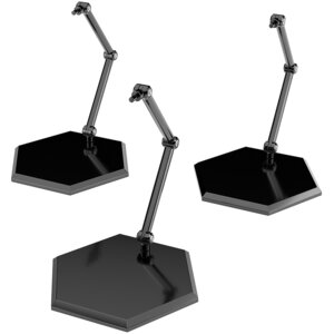 The Simple Stand x3 Black Hex Type (for Figures & Models) [Pre-order]
