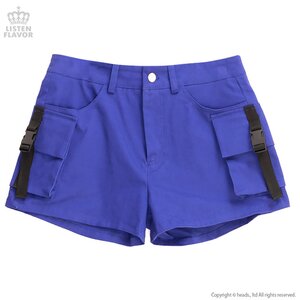 LISTEN FLAVOR Purple Cargo Shorts M