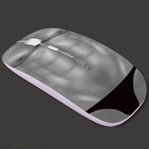 Six-Pack Abs Wireless Mouse Monochrome