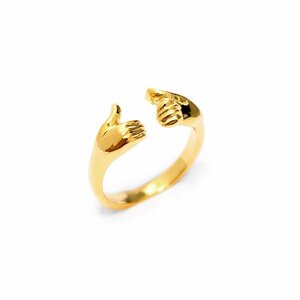 Lilou Good & Booing Ring Size 11 Gold