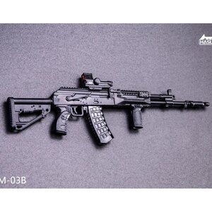 WM-03B 1/12 Scale Assault Rifle AK-12 Equipment Set (Black) [Pre-order]