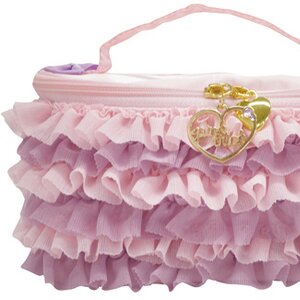 pink trick Frilly Vanity Case Pink