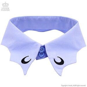 LISTEN FLAVOR Bat-Shaped Gothic Collar Lavender