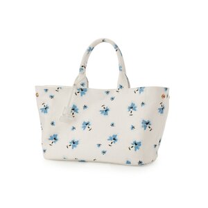 LIZ LISA Big Flower Tote Bag Blue