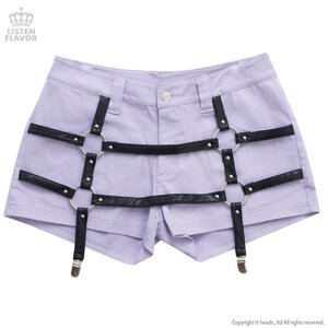 LISTEN FLAVOR Harness Shorts Lavender L