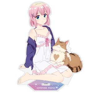 The Demon Girl Next Door Season 2 Large Acrylic Stand Momo Chiyoda: Sleepover Ver. [Pre-order]
