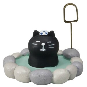 concombre Hot Spring Cat Card Stand (Black)