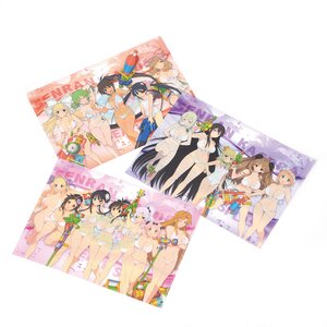 Senran Kagura 5th Anniversary Clear File Trio Set Hanzō Academy / Homura's Crimson Squad / Mikagura