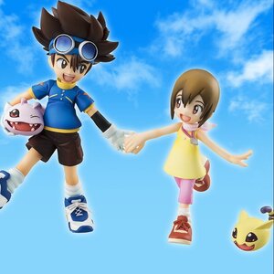 G.E.M. Series Digimon Adventure Taichi & Hikari w/ Koromon & Nyaromon