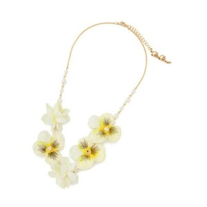 LIZ LISA Pansy Necklace White