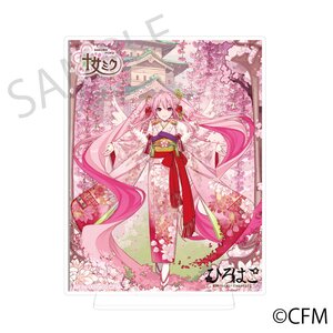 Sakura Miku x Hirohako 2024 Silver-backed Acrylic Plate Hirosaki Art by iXima