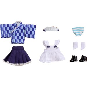 Nendoroid Doll: Outfit Set (Japanese-Style Maid - Blue)
