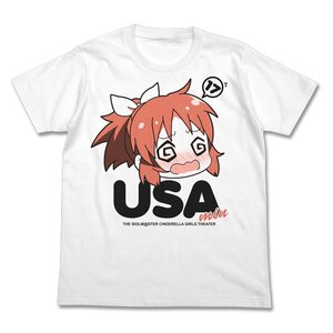 The Idolm@ster Cinderella Girls Theater Guruguru Usamin White T-Shirt XL