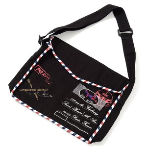 Flapper Airmail Shoulder Bag Black