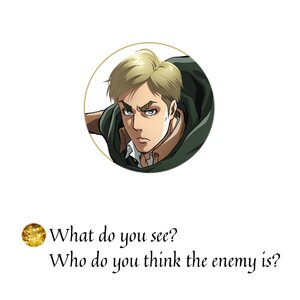 Attack on Titan Erwin Silver Message Ring (Re-run) JP 6