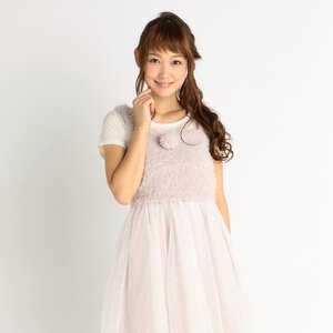 LIZ LISA Soft & Fluffy Bustier Dress Purple