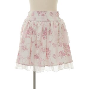 LIZ LISA Striped Rose Skirt Pink