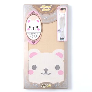 NEW Animal Fake Thigh-High Tights White Bear