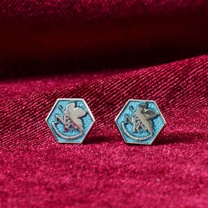 Evangelion x Swank NERV Earrings blue