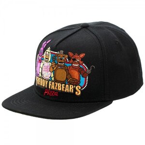 Five Nights At Freddy's Black Snapback