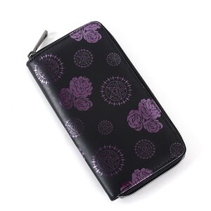 Black Bulter Zip-Around Wallet