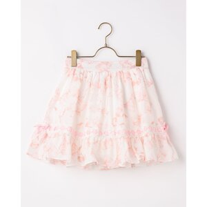 LIZ LISA Ribbon Pattern Sukapan Skirt Pink