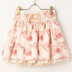 LIZ LISA Classical Dot Flower Pattern Skirt White